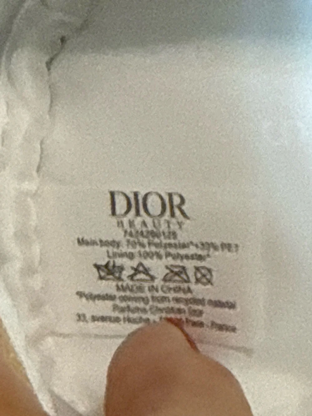 NWT Dior Gold Sparkly Bag with Gold Logo
